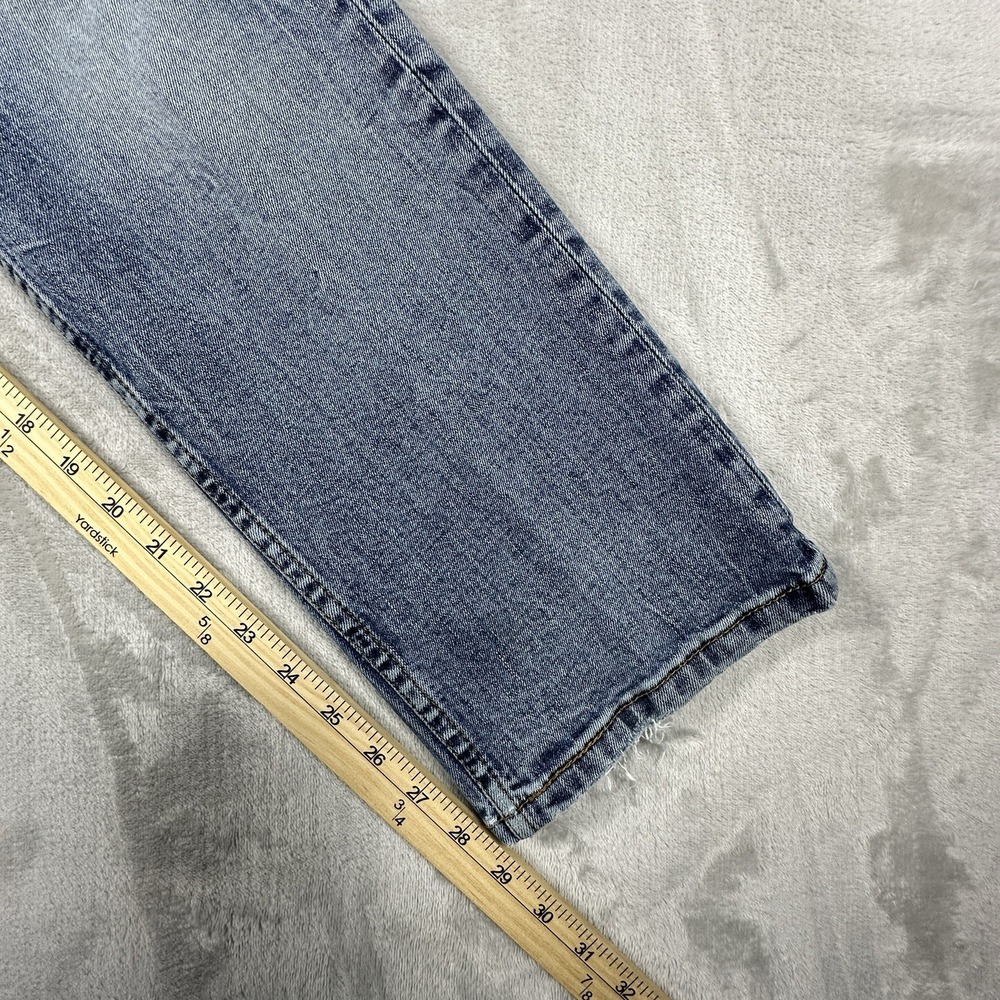 Levi's 514 Straight Fit Jeans Mens 32x30 Blue Denim Distressed Casual Classic - Picture 13 of 13